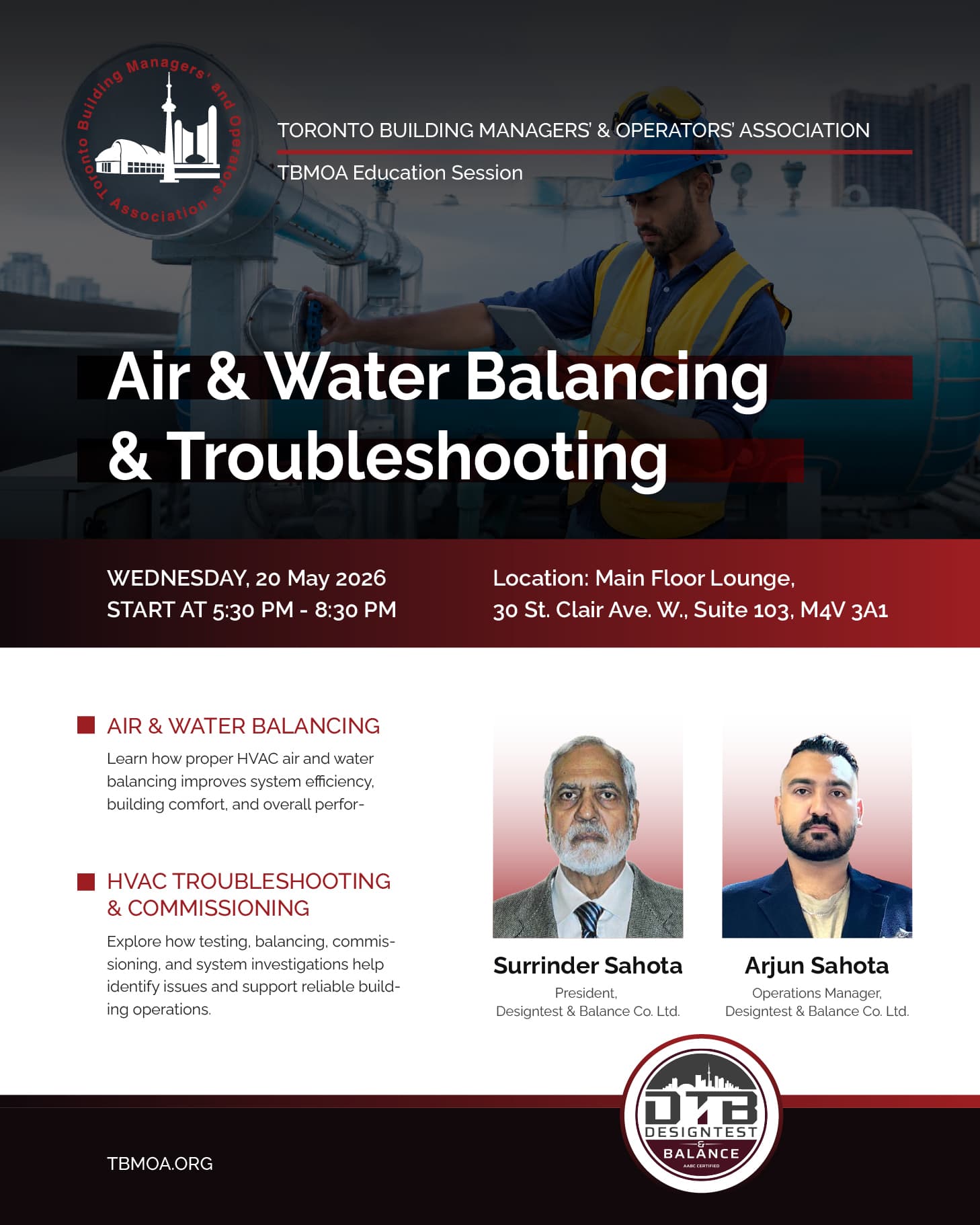 TBMOA Networking & Presentation Night – May 2026